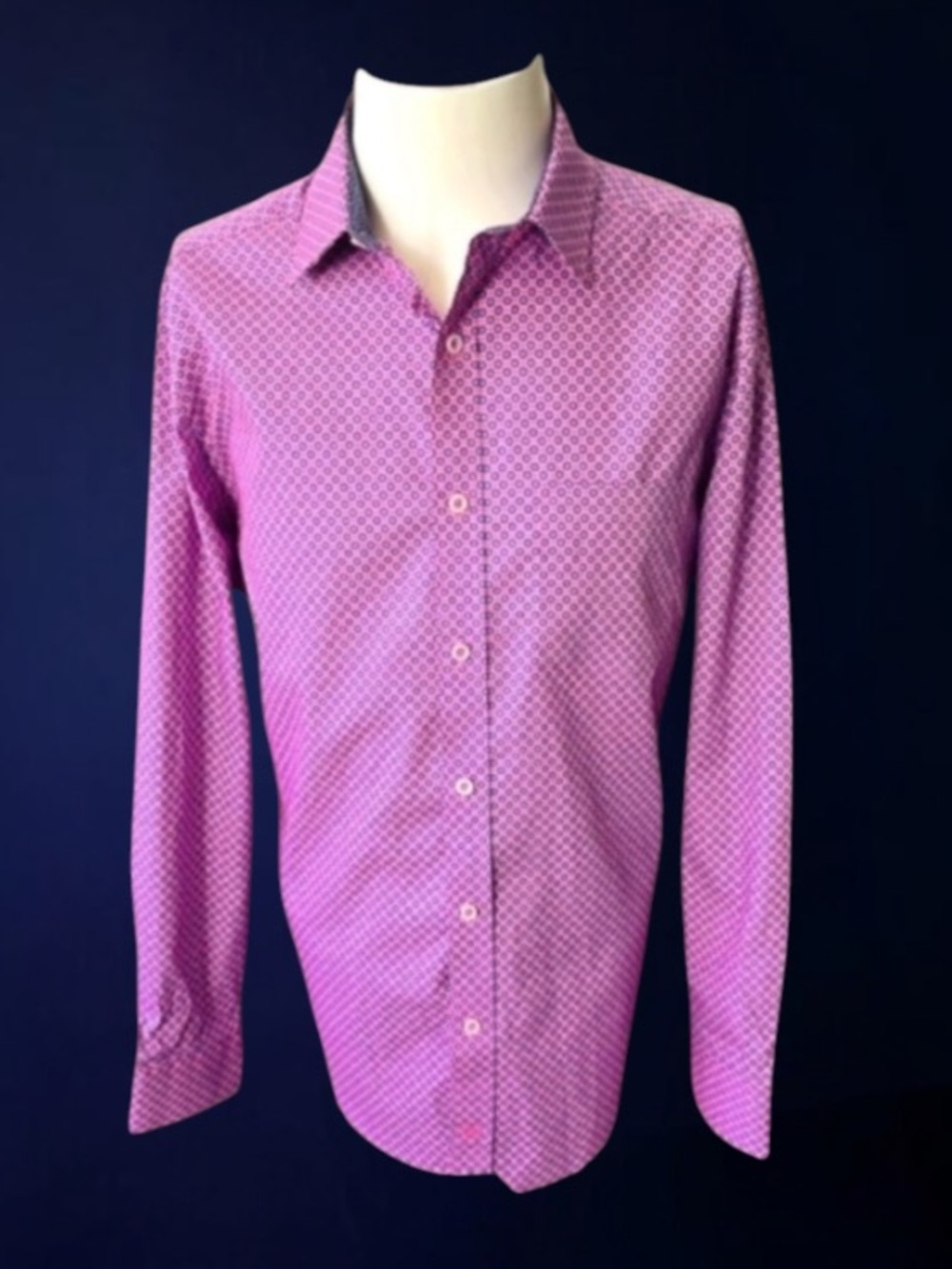 New! JOHNSTON & MURPHY LONG SLEEVE COTTON SHIRT MEDIUM